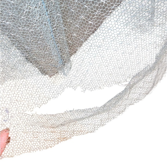 Vintage 50s Fit Flare Ice Blue tea length gown dress princess cinderella costume - Picture 10 of 12